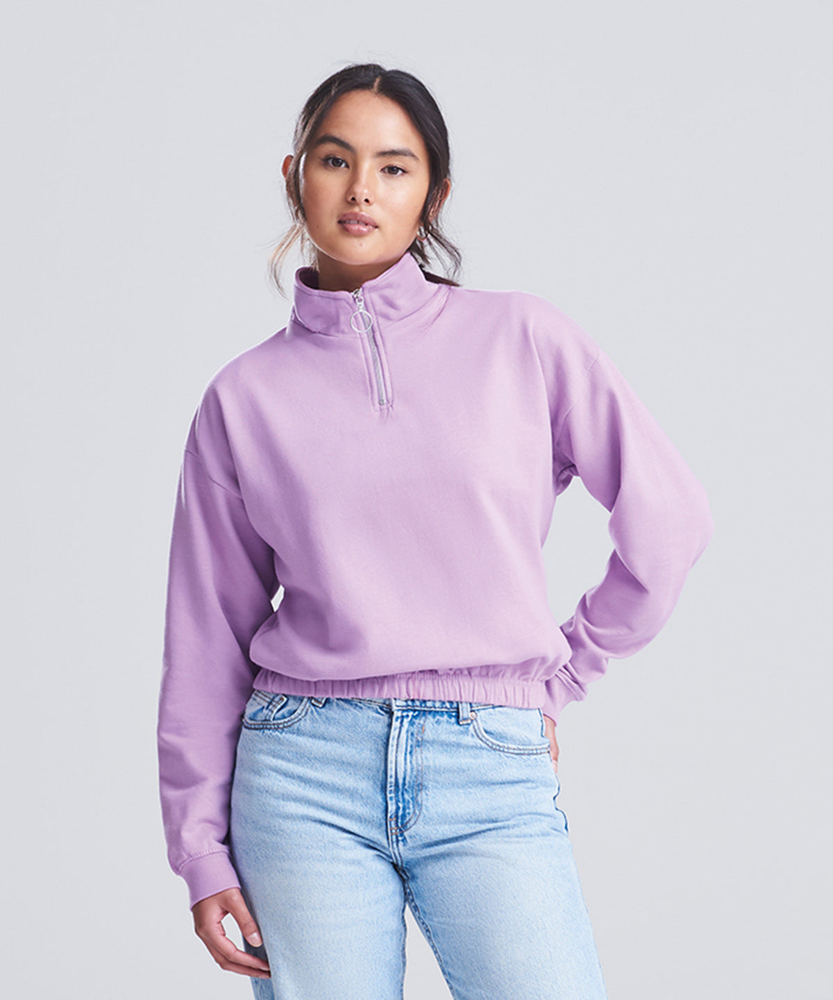 Women's cropped ¼-zip sweat | JH037